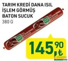 TARIM KREDİ DANA ISIL İŞLEM GÖRMÜŞ BATON SUCUK 380 G